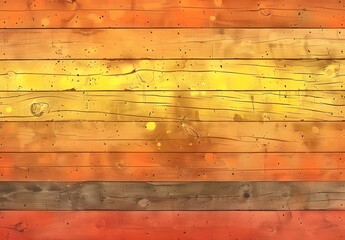 Sticker - Van Gogh Style Wooden Plank Background