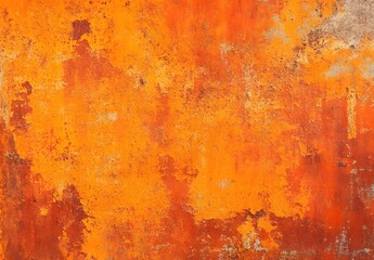 Wall Mural - Seamless Orange Rusty Metal Texture