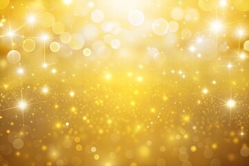 Canvas Print - shimmering golden sparkles and glowing lights background