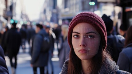 Interactive data collection and visualization tool for tracking and recording facial details and personalities of individuals on hectic city sidewalks.