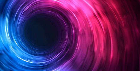 Poster - Abstract Blue Pink Gradient Circular Background