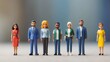 © ArtificialGen - miniature of diverse figure with blur background