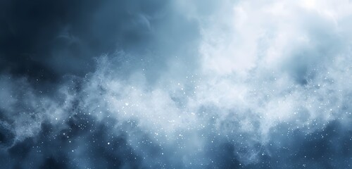 Sticker - Abstract Blue Fog Background with Light and Texture