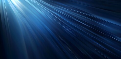 Poster - Abstract Blue Light Rays Blurred Background