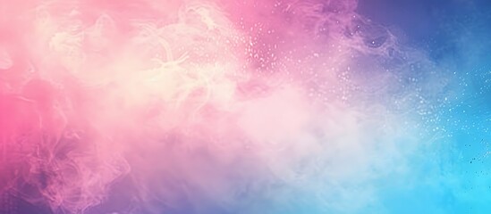 Canvas Print - Abstract Blue And Pink Gradient Background With Blurred Grain Effect