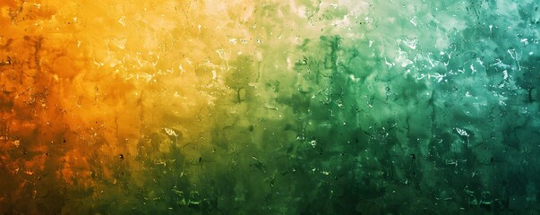 Sticker - Abstract Orange Green Gradient Texture Background