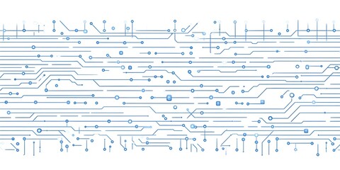 Canvas Print - Abstract Circuit Board Pattern