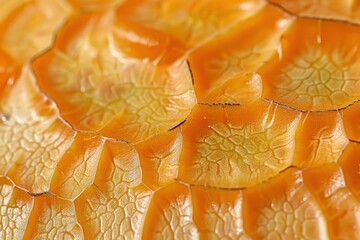 Close up of textured cantaloupe skin