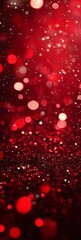 Wall Mural - abstract red christmas background with snowflakes and stars.