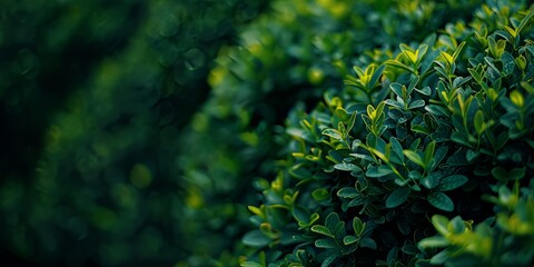 Wall Mural - globular shrubs in close-up