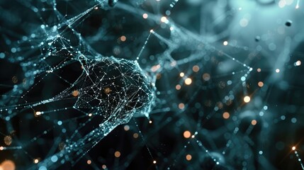 Technology Network Background.