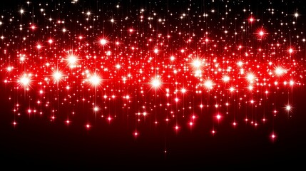 Wall Mural - abstract red christmas background with snowflakes and stars.