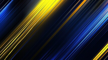 Wall Mural - dynamic abstract lines in blue and yellow tones create a vibrant background design for digital art o