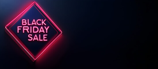 Wall Mural - a neon sign for black friday sale