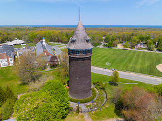 Wall Mural - Lawson Tower at 330 First Parish Road at the historic town center of Scituate, Massachusetts MA, USA. 