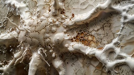 Wall Mural - intricate patterns of nature: a microscopic exploration