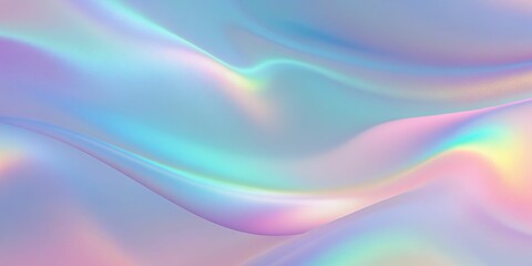 Wall Mural - iridescent texture. holographic gradient. purple metal shapes. fashion paper. neon creative backdrop