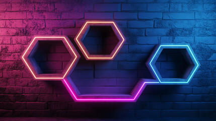 background with hexagons