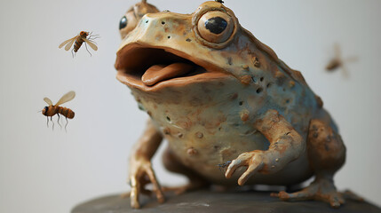 frog on a tree