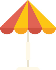 Wall Mural - This vector illustration of a beach umbrella is perfect for projects related to summer, vacation, and relaxation