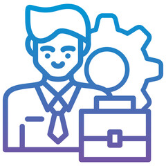 Sticker - Businessman Icon