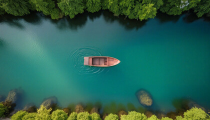 Wall Mural - boat on the river