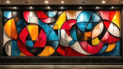 Sticker - Abstract Art Mural