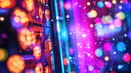 Wall Mural - Abstract Neon Lights Background