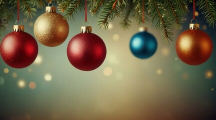 Wall Mural - christmas background with christmas tree