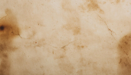 Wall Mural - Closeup of vintage stained paper texture background