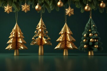 Wall Mural - christmas tree decoration