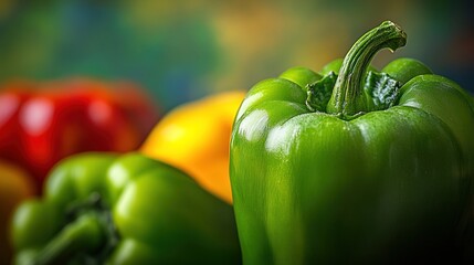 Sticker - Close-up of a Green Pepper