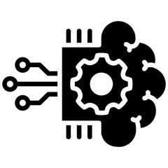 Wall Mural - Machine Learning Icon