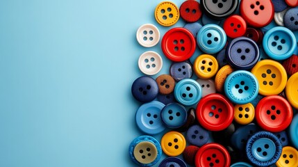 a buttons isolated with blue background