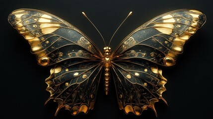 Golden Butterfly Wings