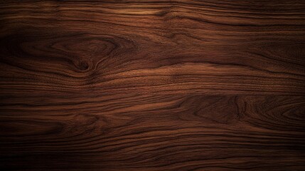 Wall Mural - Dark wood texture background with subtle grain patterns and natural hues creating a rich and elegant surface 