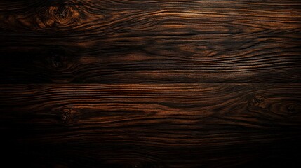 Canvas Print - Dark wood texture background with subtle grain patterns and natural hues creating a rich and elegant surface