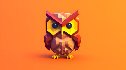 Owl 3D Cartoon 