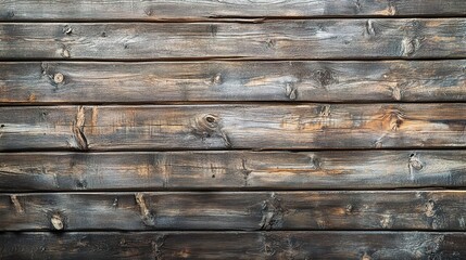 Poster - Old wooden background, background surface with a dark wood texture and aged natural  