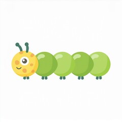 Wall Mural - caterpillar illustration isolated on white