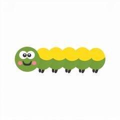 Wall Mural - caterpillar illustration isolated on white