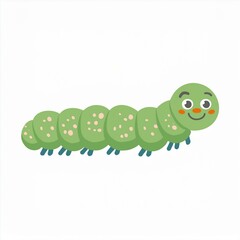 Wall Mural - caterpillar illustration isolated on white