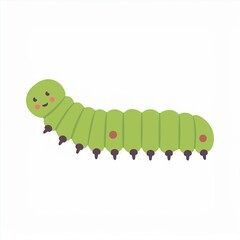 Wall Mural - caterpillar illustration isolated on white