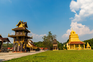 Ancient Temple in a Scenic Countryside Landscape