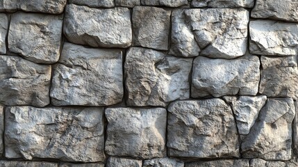 Canvas Print - Stone wall texture. 