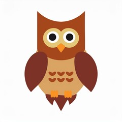 Wall Mural - owl illustration isolated on white