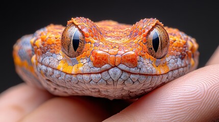 Wall Mural - Close-up Portrait of a Red-Eyed Viper