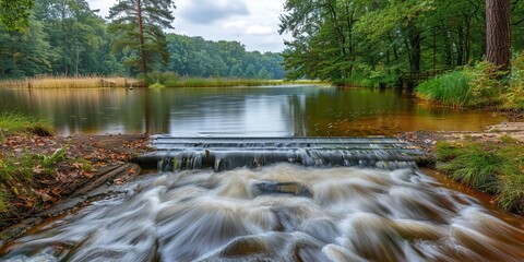 Poster - waterfall in the park