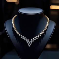 Poster - Diamond Necklace Jewelry.