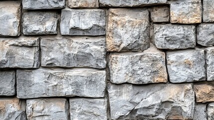 Poster - Light gray brick wall texture